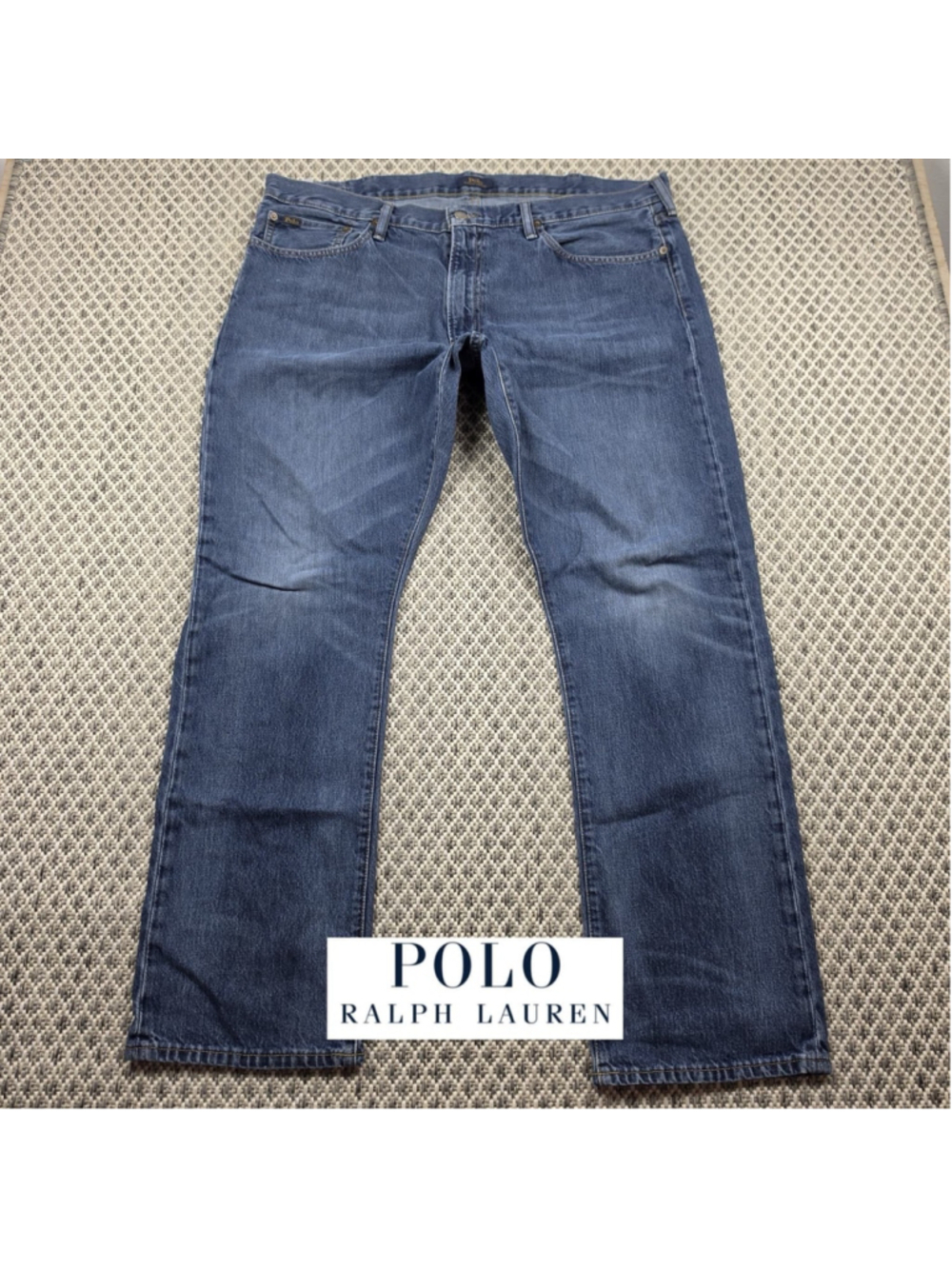 Polo Ralph Lauren Varick Slim Straight Jeans Men’s Size 40x32 Blue Denim Pants